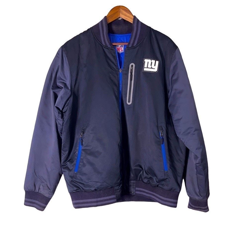 NY Giants "On Field Apparel" REVERSIBLE NFL Nike Team Jacket